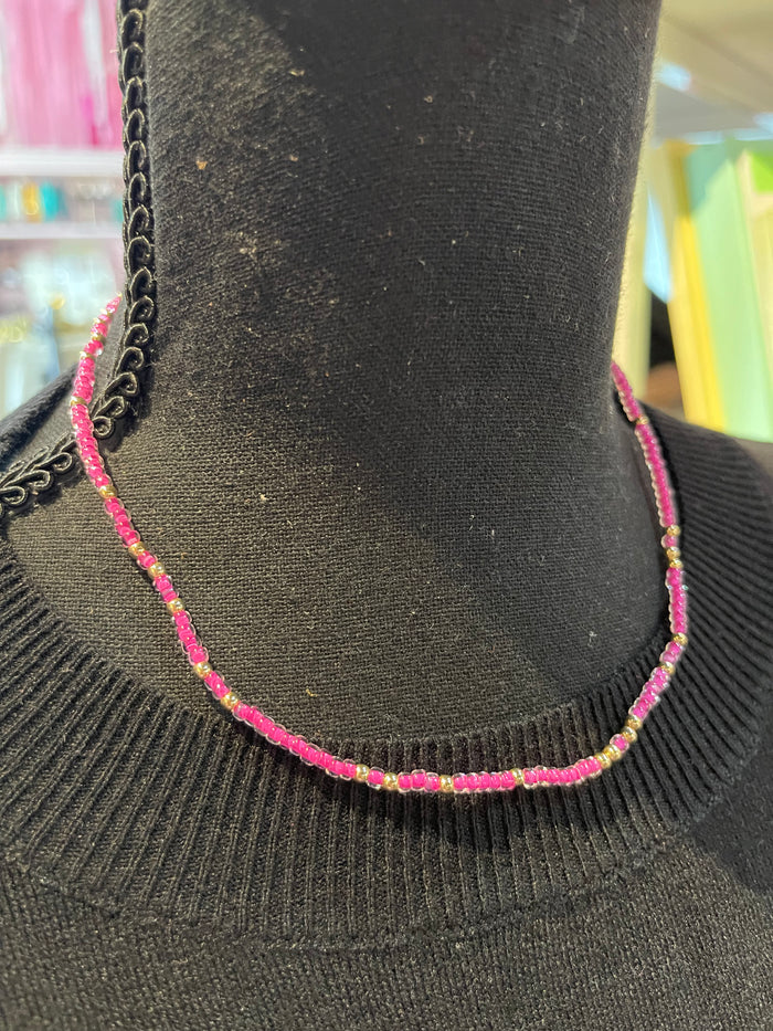 pink sprinkle necklace