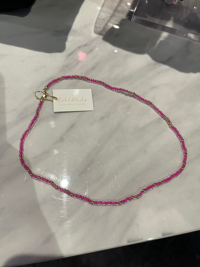 pink sprinkle necklace