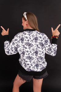 texas tech floral toile sweatshirt