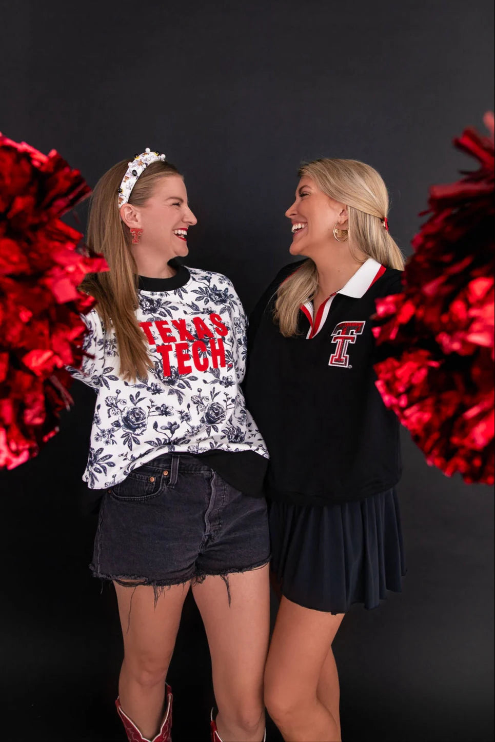 texas tech floral toile sweatshirt