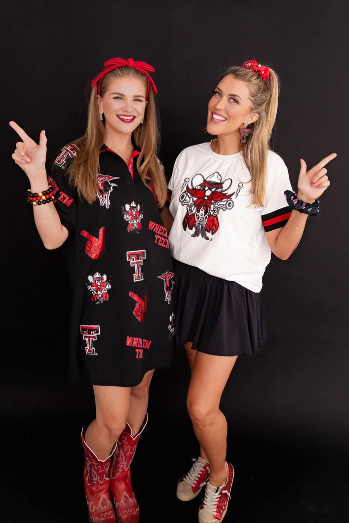 texas tech logo patch dress