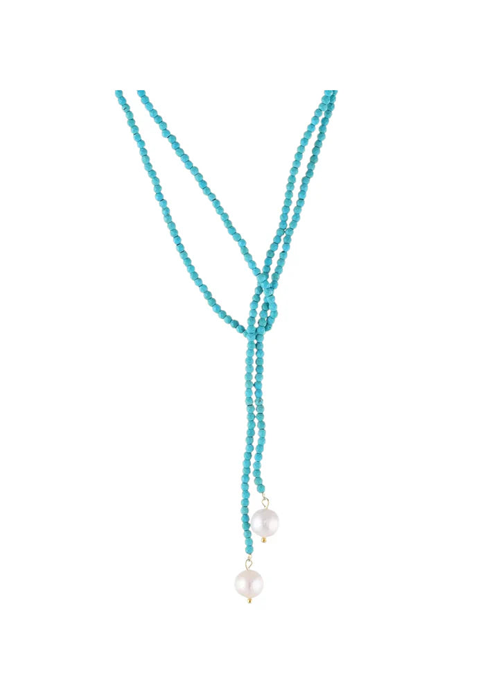 turquosie wrap necklace