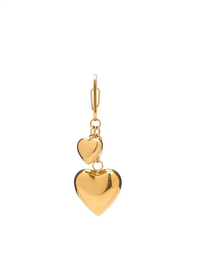 puffy heart bag charm