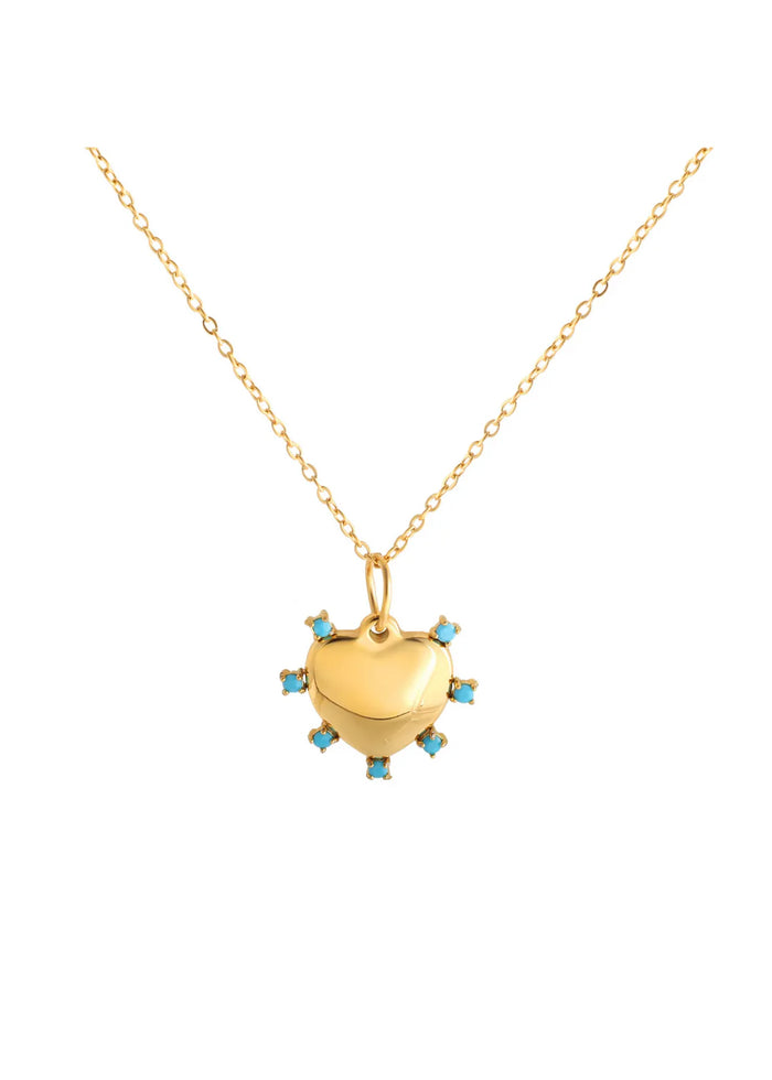 francie turquoise heart necklace