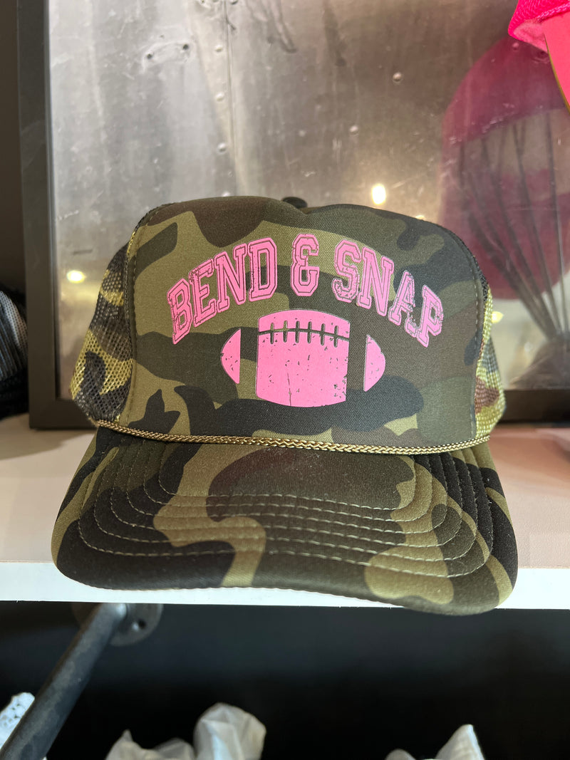 bend & snap trucker hat