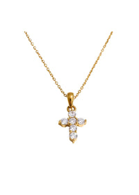 juliet mini cross necklace
