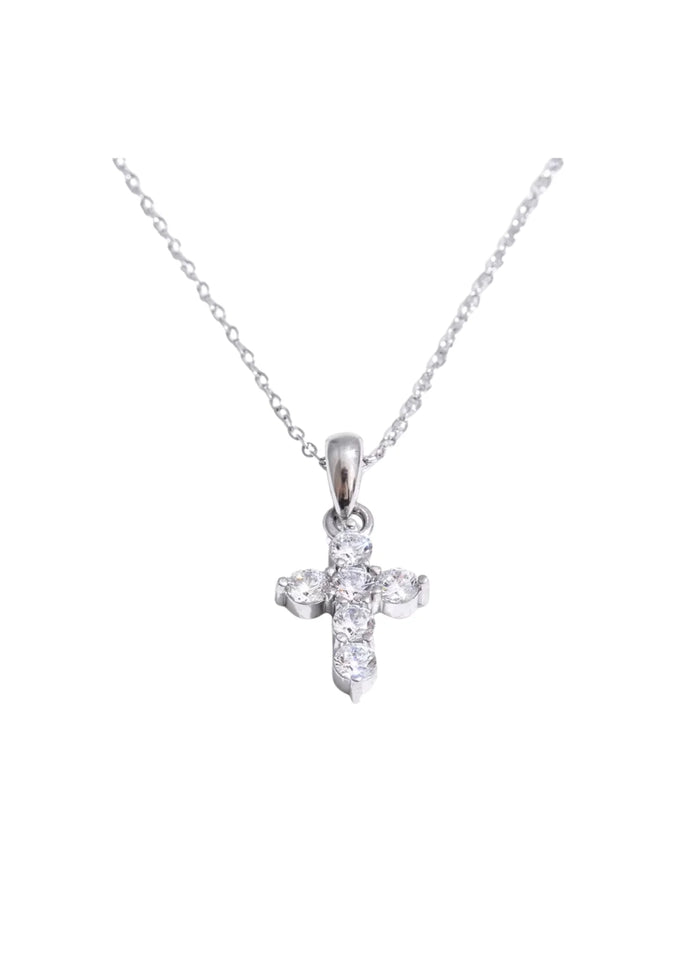 juliet mini cross necklace