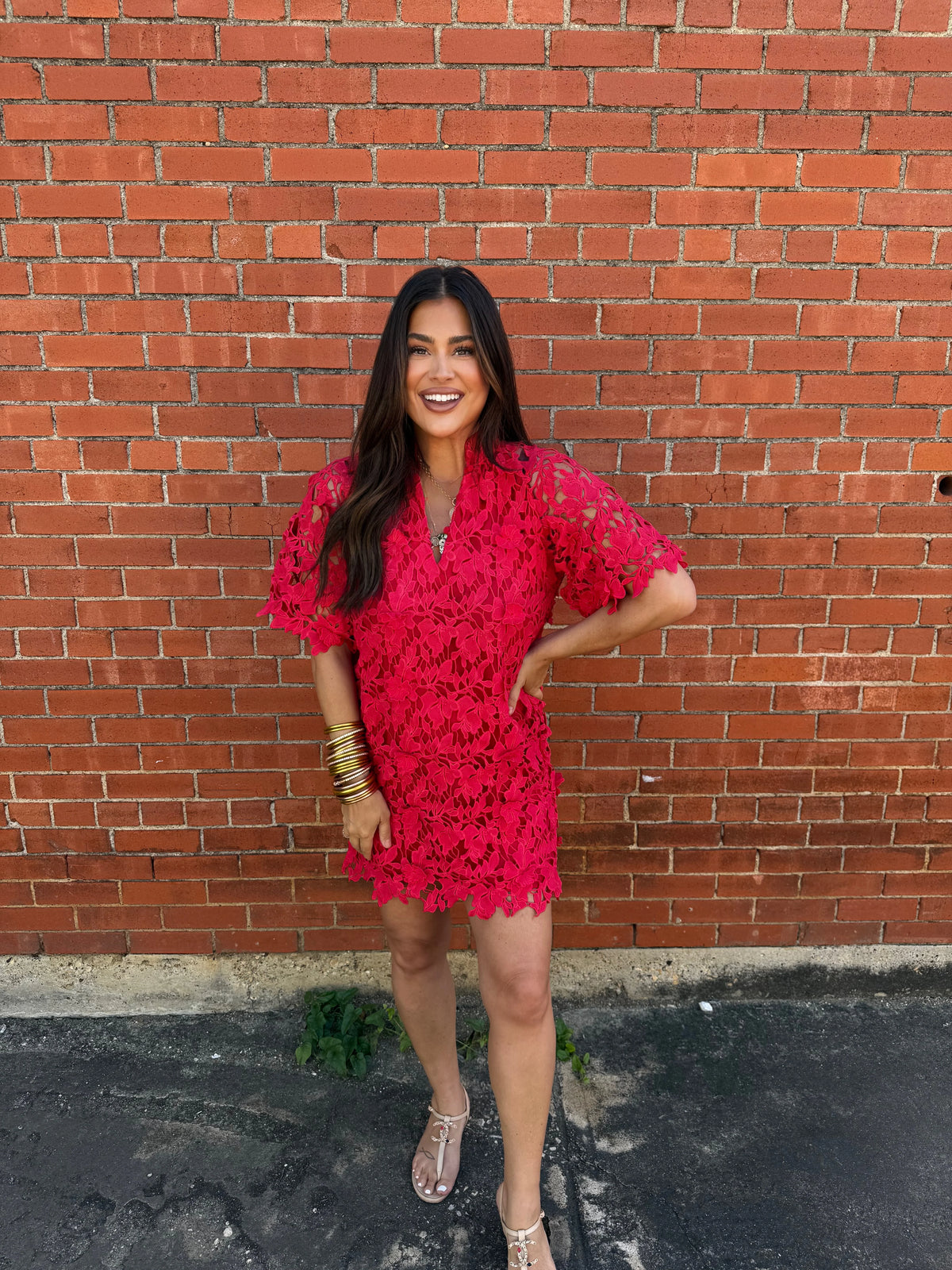 lulu short sleeve mini caftan dress | buddylove