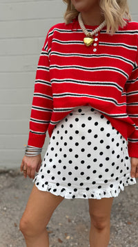 where you are striped cardigan top