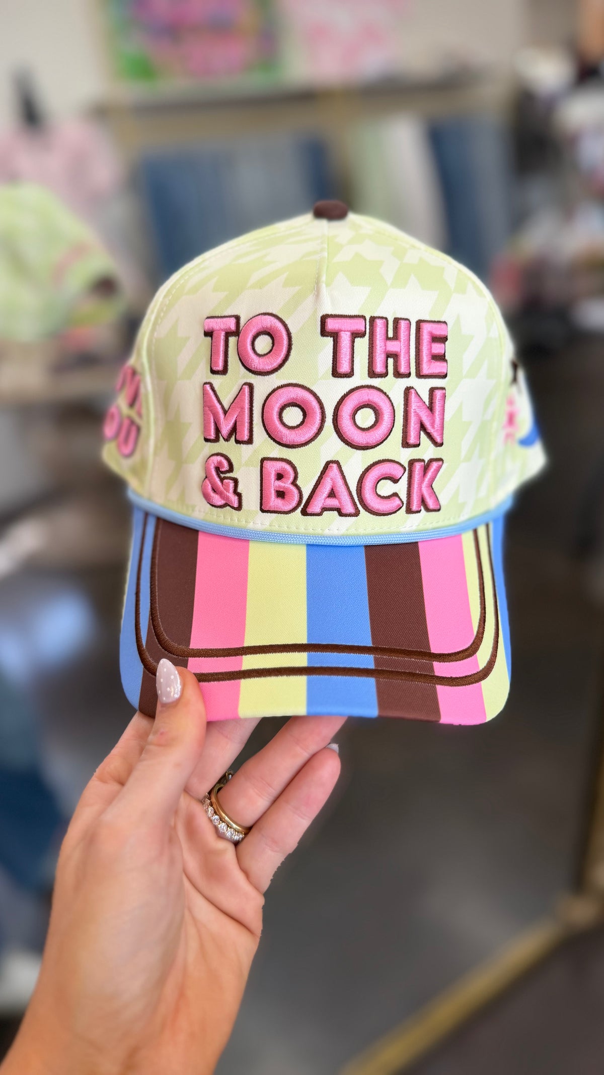 to the moon trucker hat