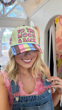 to the moon trucker hat