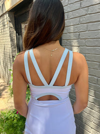 zephyra dress | marina blues colorblock