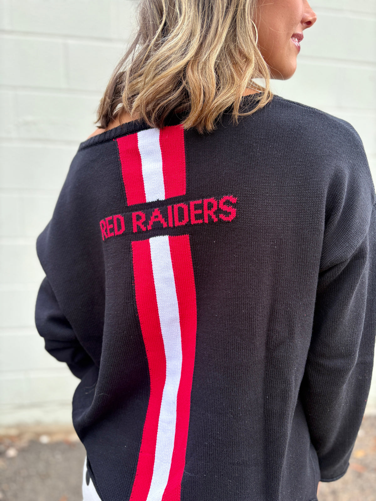 guns up knit sweater