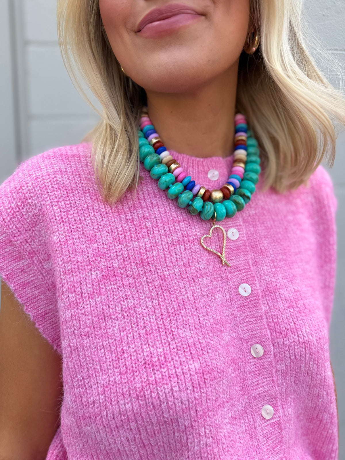 bring you joy sleeveless cardigan