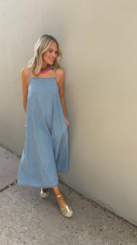 take the chance denim maxi