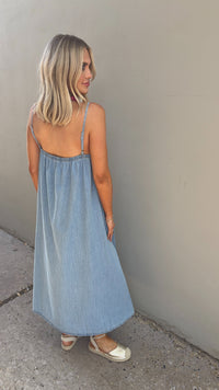 take the chance denim maxi