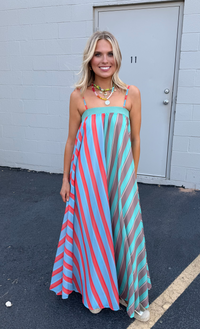 serafina striped maxi