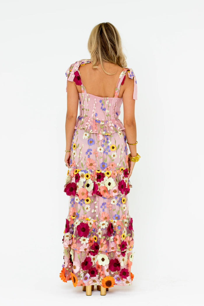 edie tie shoulder maxi dress | vineyard