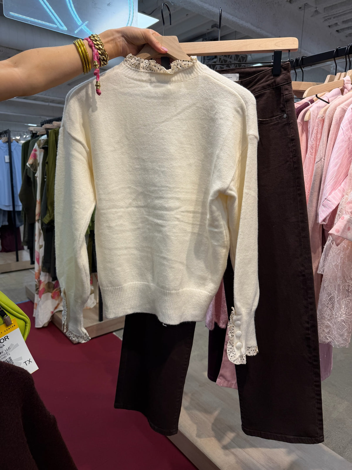 in my element ruffle collar sweater