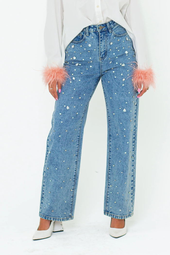 harley embellished denim
