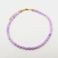 lila gemstone beaded necklace | CHARM BAR