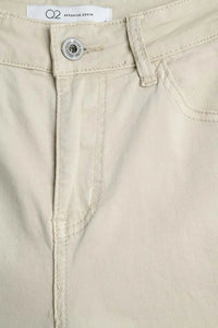 just in time beige straight leg denim