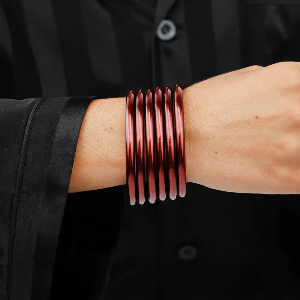 BuDhaGirl | merlot all weather bangles | set of 6