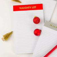 naughty list note pad