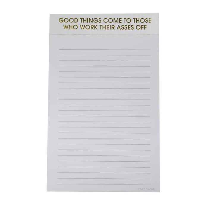 good things come notepad