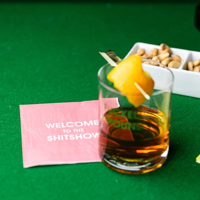 welcome to the shitshow cocktail napkins