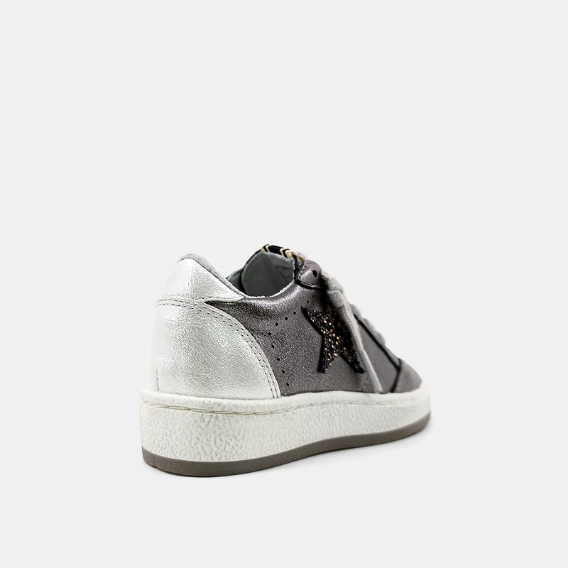 paz toddler mommy and me sneaker | gunmetal