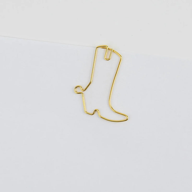 cowboy boot paper clips | pack of 25