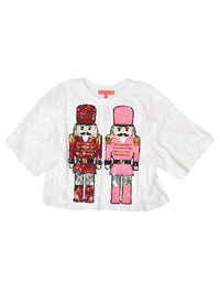 double trouble nutcracker sequin top