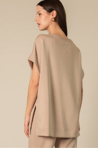 alana butter soft split hem tee