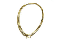 Rachel Nathan | duo shackle clasp curb necklace
