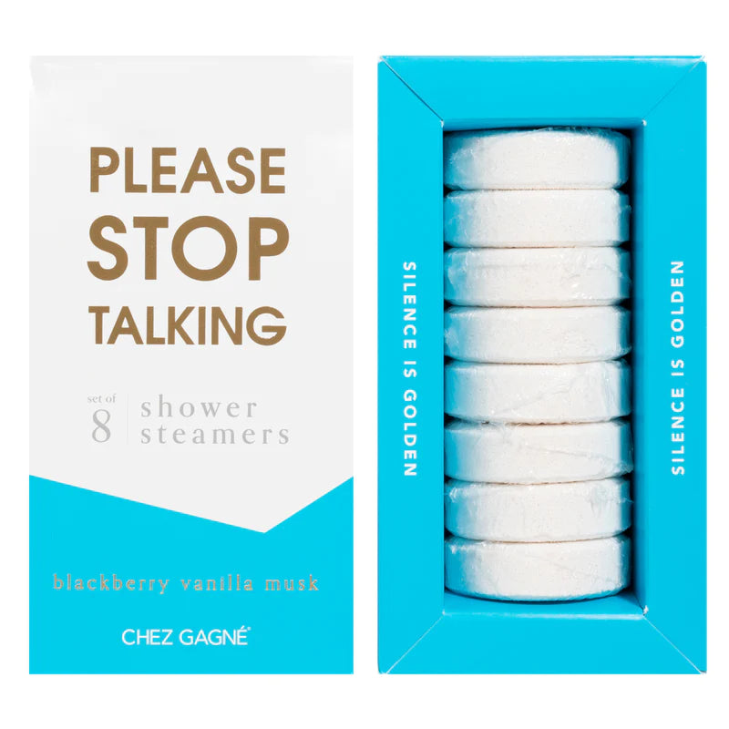 please stop talking shower steamers