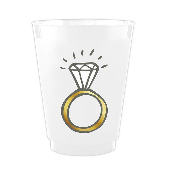 engagement ring frosty cup set