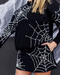 pearl webs spider sweatshirt