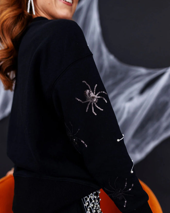pearl webs spider sweatshirt
