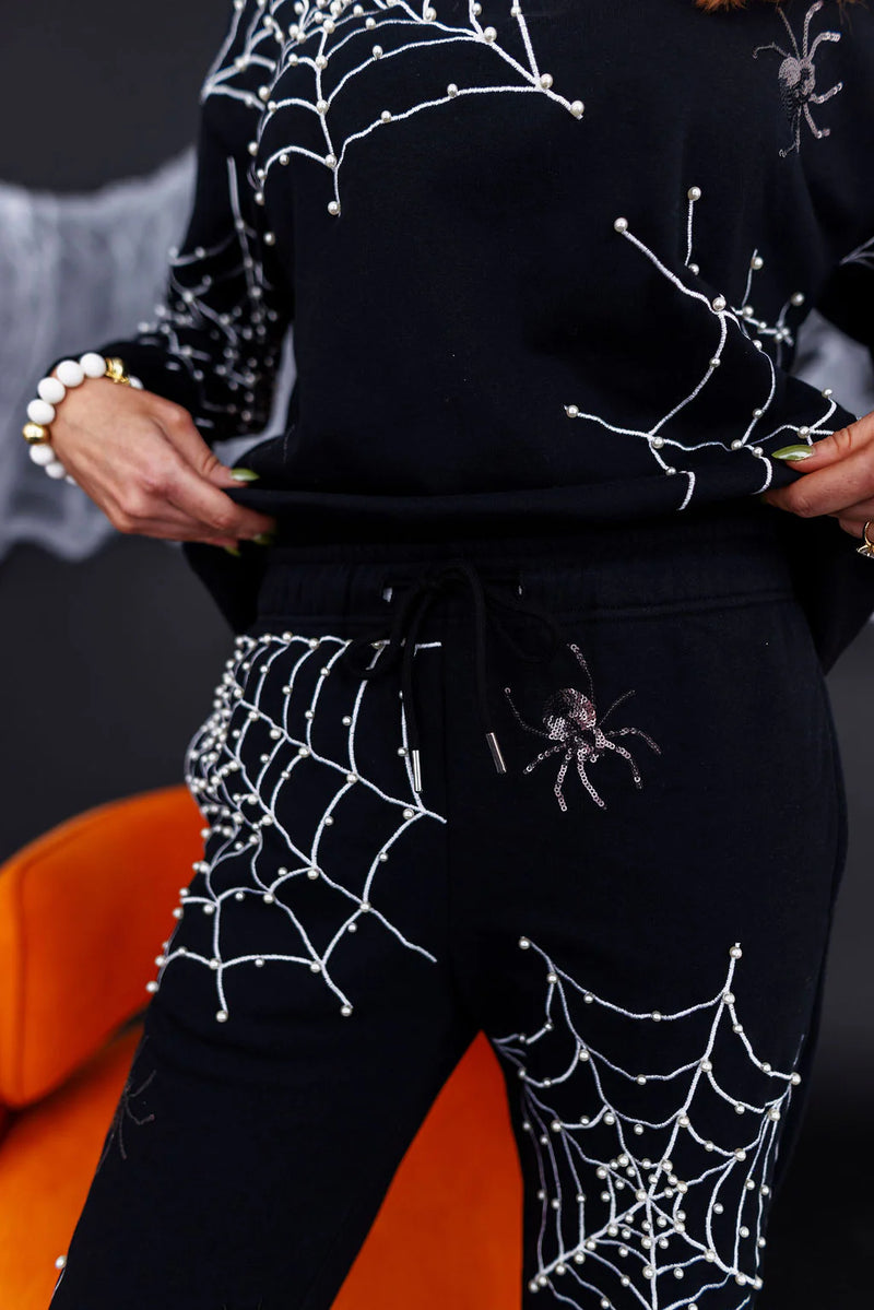 pearl webs spider joggers
