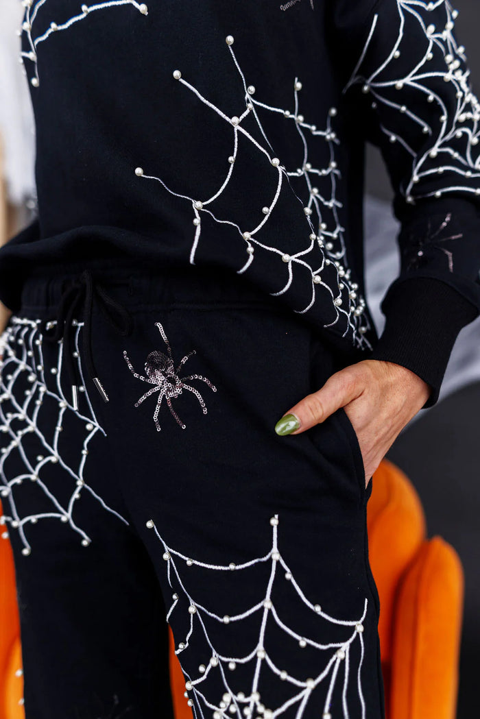 pearl webs spider joggers