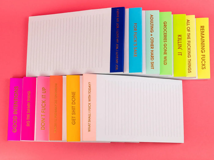 lined memo notepad