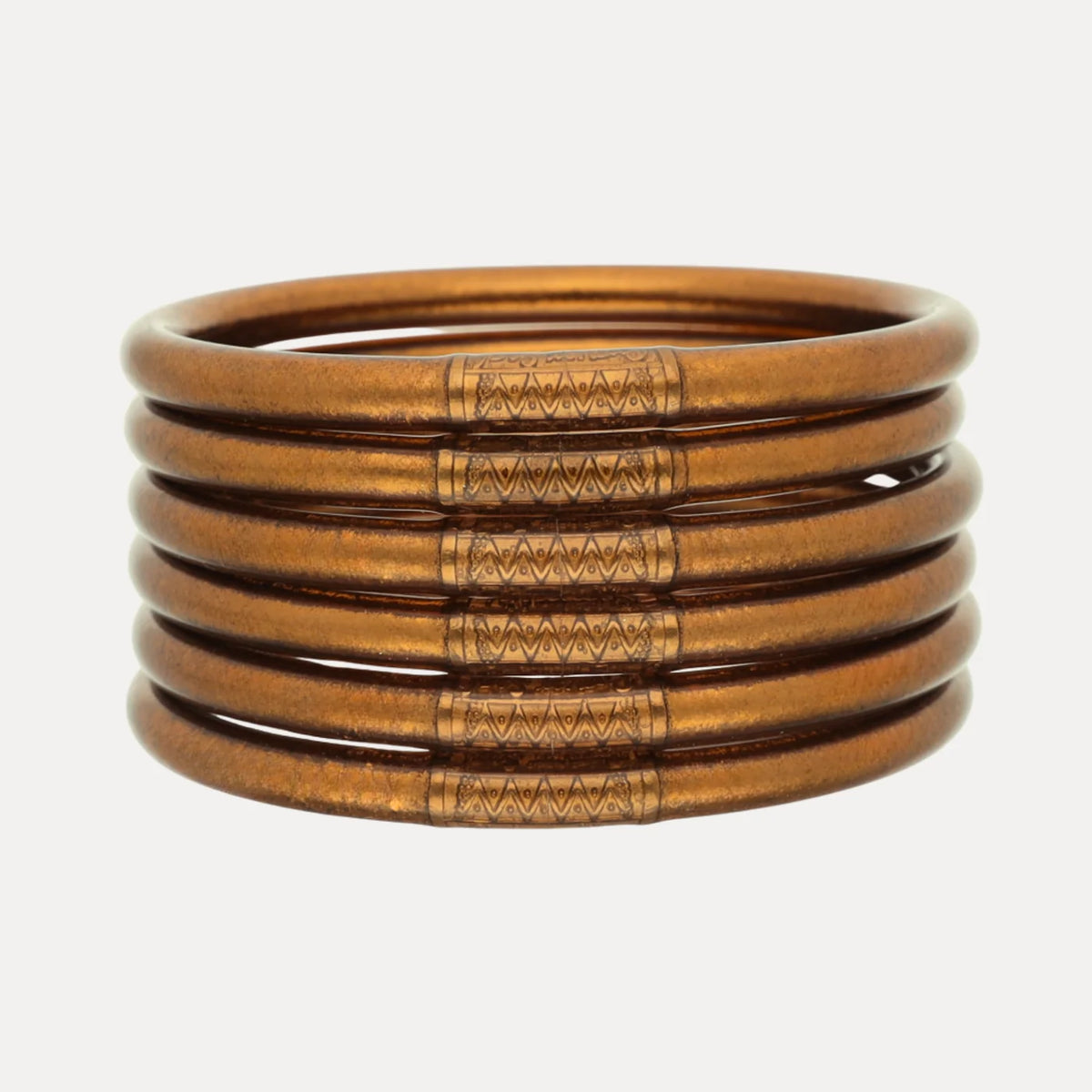 BuDhaGirl | saddle all weather bangles | set of 6