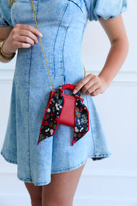 saturday silks | mini fan-fold leather crossbody wallet