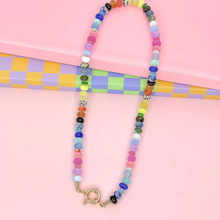 shades of fun gemstone necklace