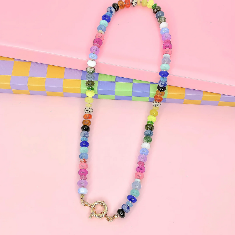 shades of fun gemstone necklace