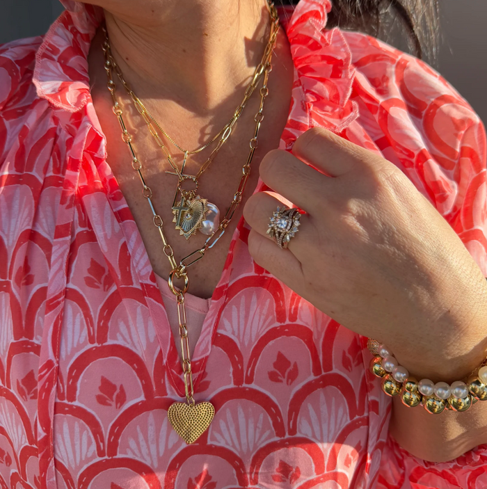 serene cross necklace