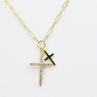 double cross necklace