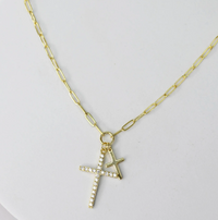 double cross necklace