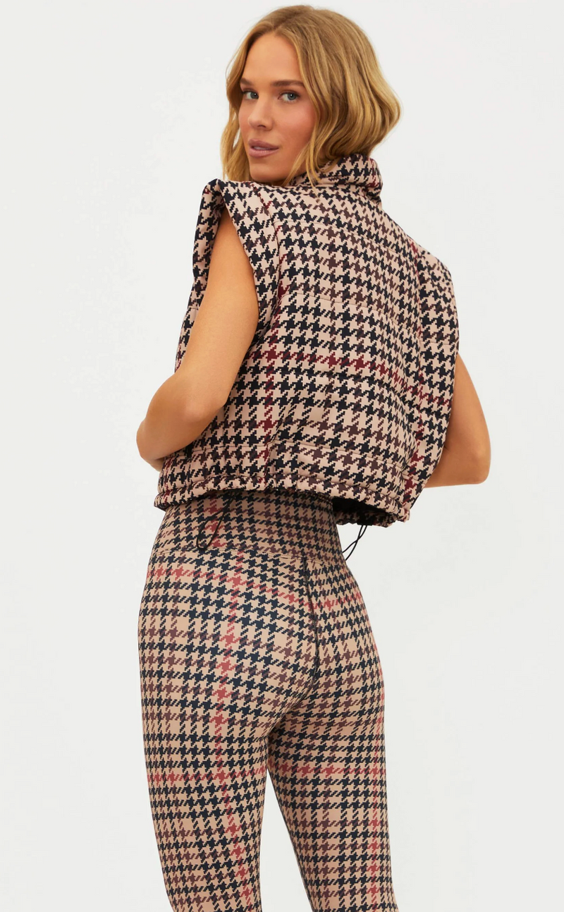 canyon puffer vest midnight houndstooth